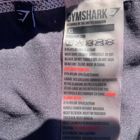 Grey XS Gym Shark Leggings - Picture 4 of 5
